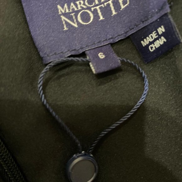 (Sold) Marchesa Notte Velvet Guipure Cocktail Dres - Picture 12 of 12